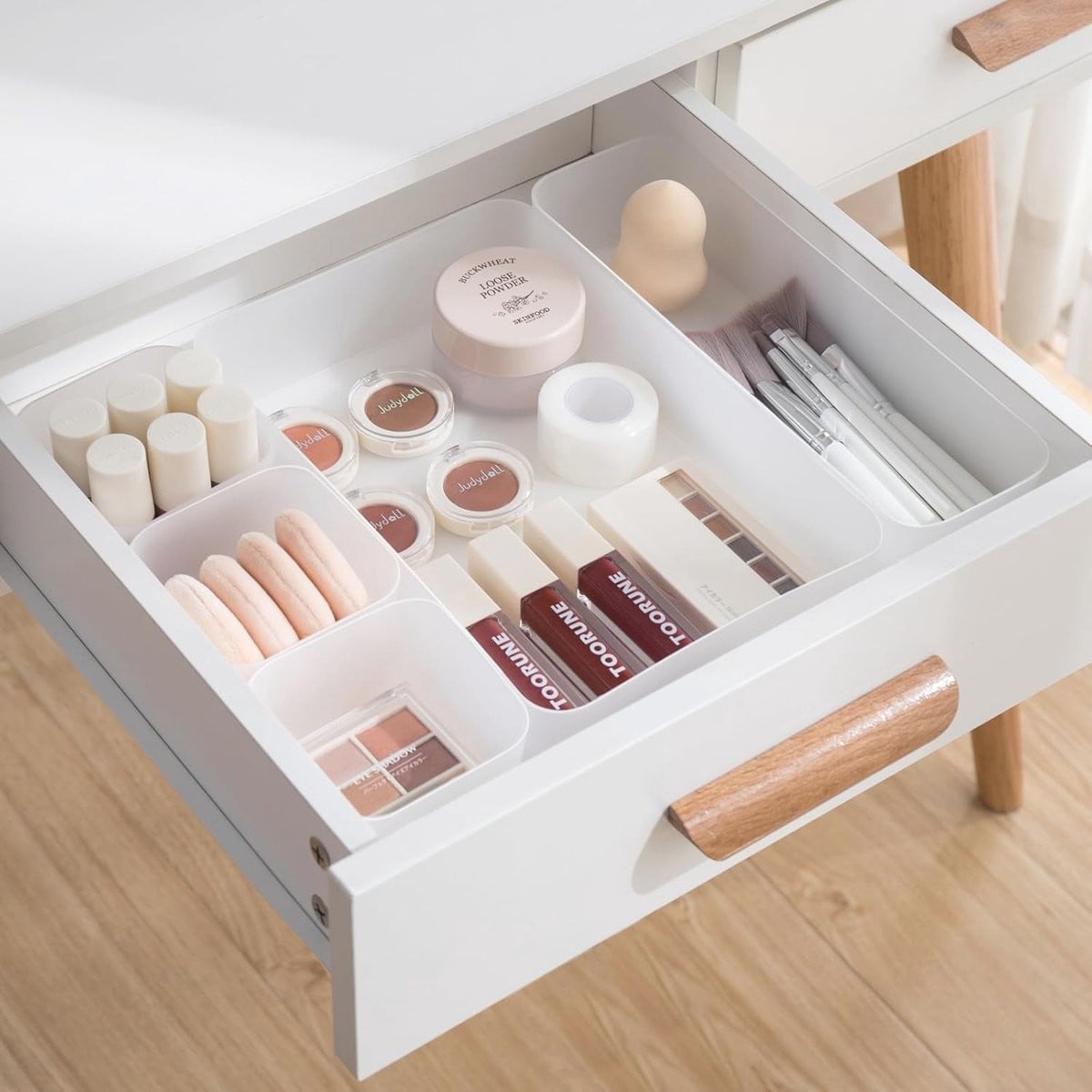 Set van 5 multifunctionele ladeorganizers voor de slaapkamer, badkamer en keuken