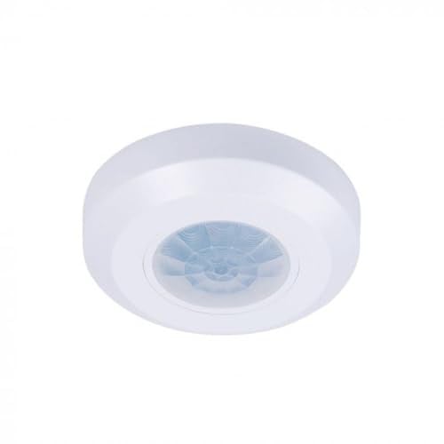V-TAC LEDLUX PIR Slim bewegingssensor voor plafond- of muurmontage, 360 graden, wit