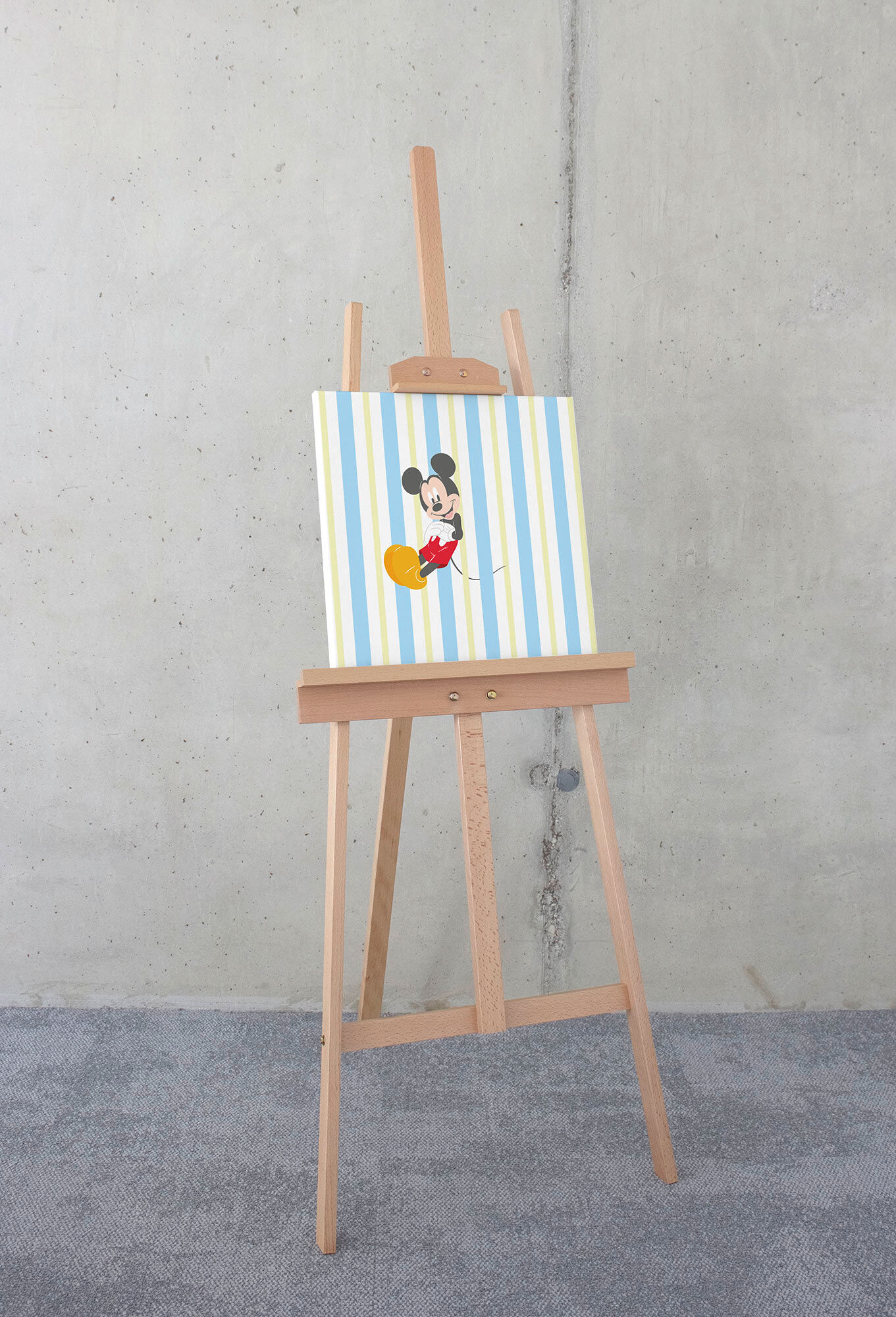 Leinwandbild KOMAR "Mickey Sweet Dreams - Grösse 40 x 40 cm", bunt (farbe bild(er): bunt), B:40cm, Massivholz, Papier, Bilder, Leinwandbild, Keilrahmenbild mi Echtholzrahmen farbe bild(er): bunt B/H/T: 40cm, Natur, 1 Stk.
