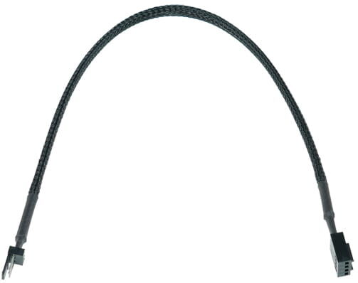 Phobya Adapter 3Pin (Buchse) auf 4Pin PWM (Stecker) - Schwarz 30cm
