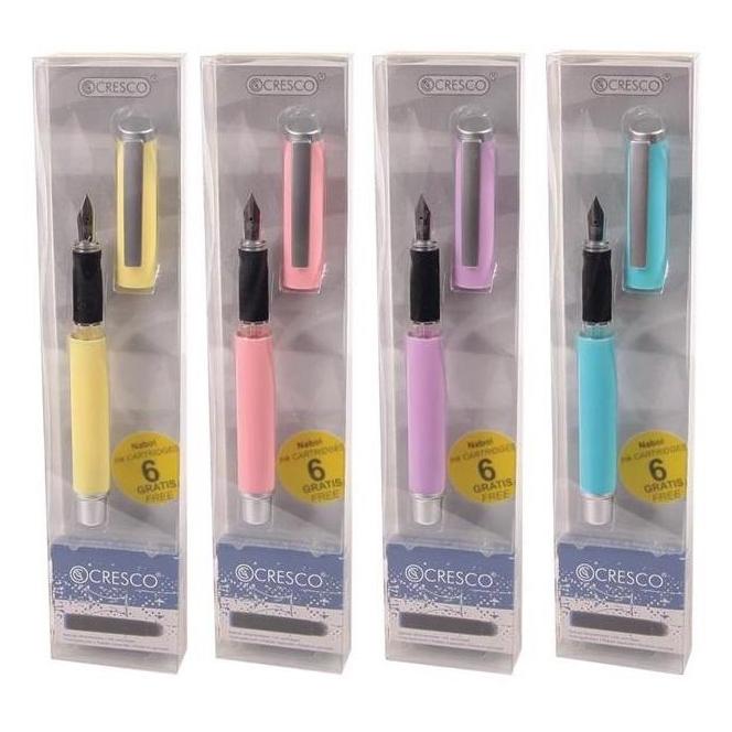 Cresco Füllfederhalter Go Pen Pastel + 6 Patronen (1x) (382109)