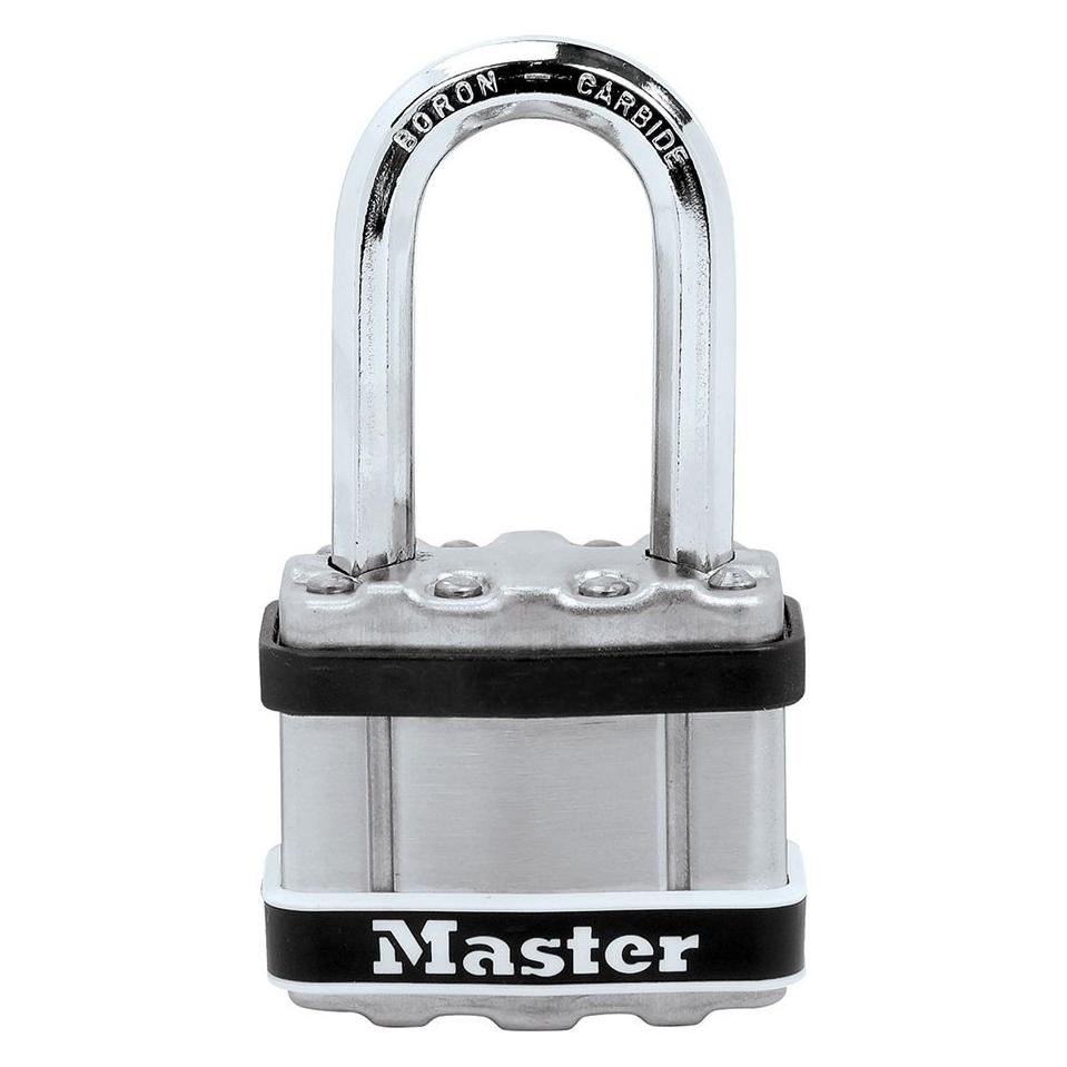 Master Lock Excell-Vorhängeschloss aus laminiertem Edelstahl, 44 mm, Blisterverpackung (59233406)
