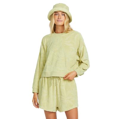 Sweatshirt BILLABONG "Sun Tempo", Damen, Gr. L, grün (wasabi), Obermaterial:70% Baumwolle, 30% Polyester., Sweatshirts Sweatshirt