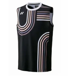 Yonex, Herren, Sportshirt, Trikot (L), Schwarz