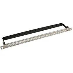 SLX Solarix universelles modulares Patchpanel 24 Ports grau / 0,5 HE, Server Zubehör, Grau