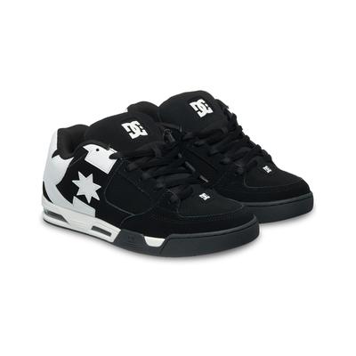 Sneaker DC SHOES "DC COMMAND", Herren, Gr. 47, schwarz-weiß (schwarz, weiß), Leder, Synthetik, Schuhe Sneaker