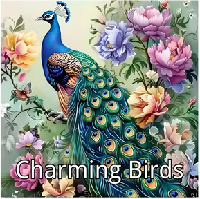 Color Me Charming Birds World Coloring Book, For Soothing Stress And Relaxation, A Stress Reduction Colouring Book For Gifting style 1