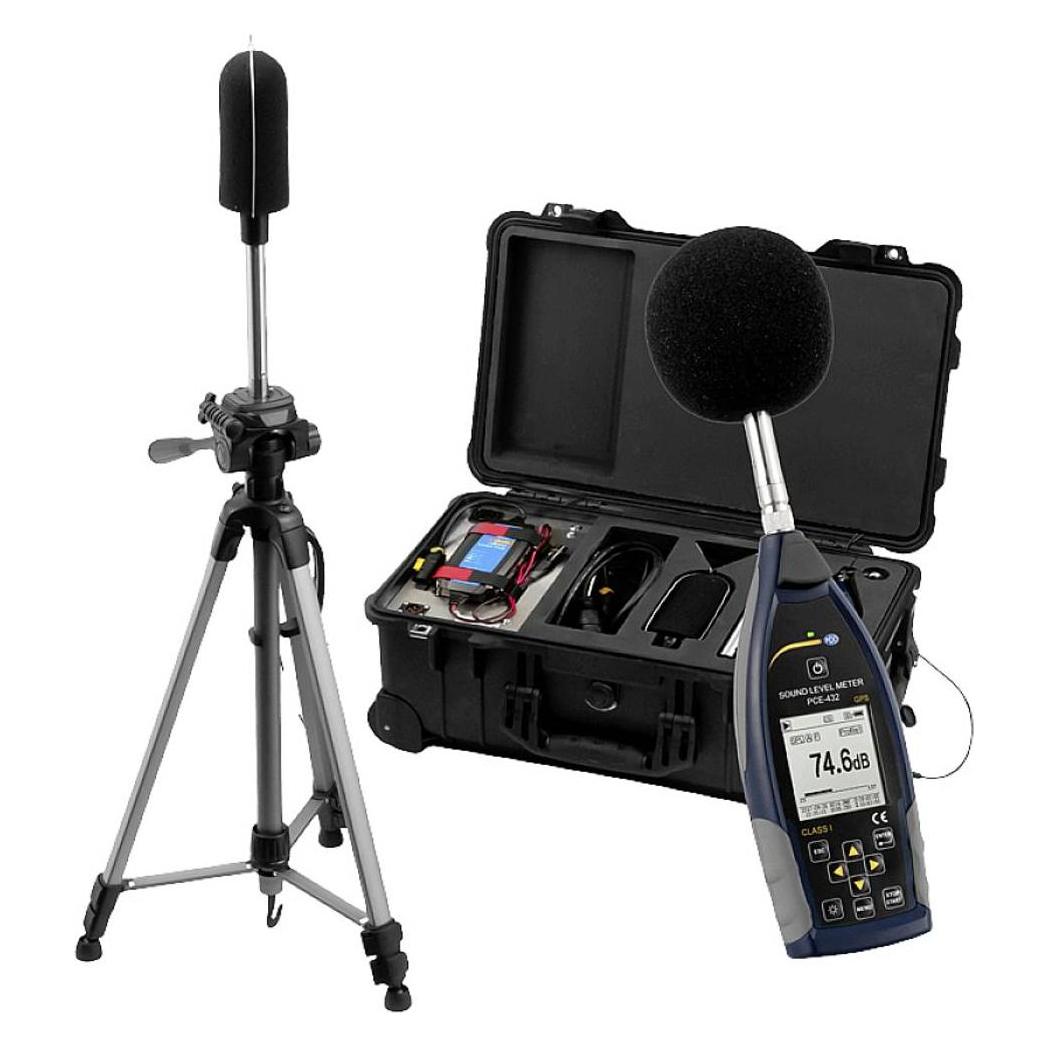 PCE Instruments Schallpegelmesser inkl. Aussenlärm Schallpegelmessgeräte Kit (PCE-432-EKIT)