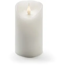 Konstsmide LED Echtwachskerze weiß 3D Flamme Ø7,5cm