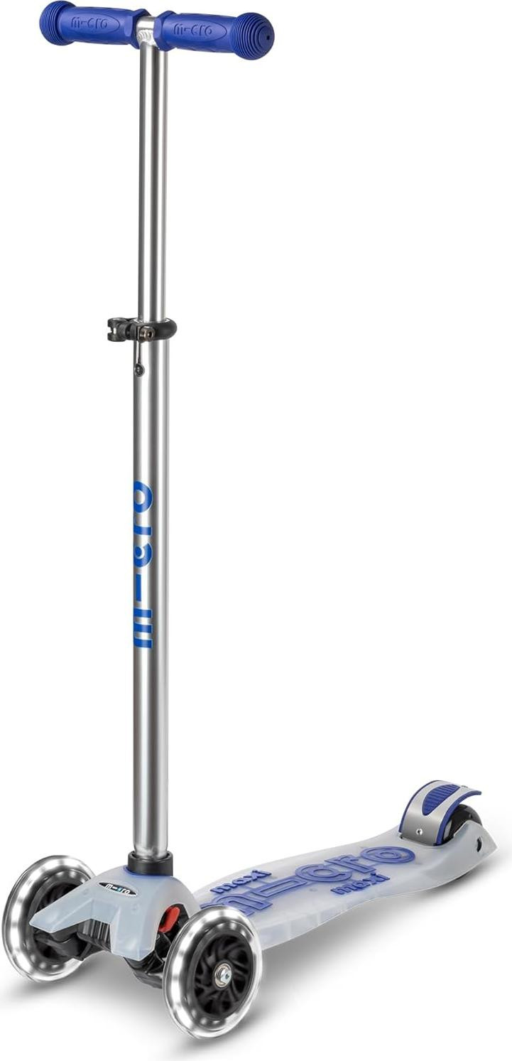 Micro Mobility Maxi Micro Deluxe Flux LED driewielige scooter voor kinderen, geschikt voor asfalt, maximaal 50 kg