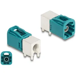 DELOCK Mini FAKRA Stecker single gewinkelt A-Typ PCB