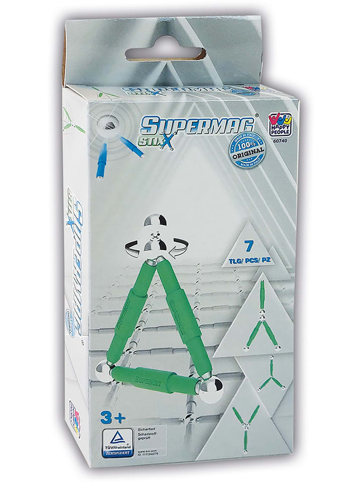 Happy People 7tlg. Magnetbauset "Supermag Stix" - ab 3 Jahren - onesize