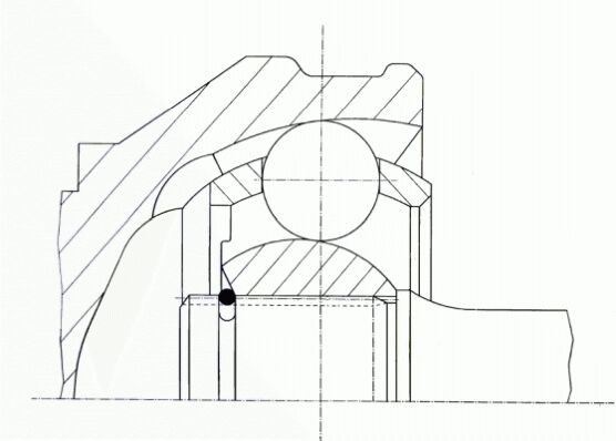Löbro Gelenksatz, Antriebswelle 304543