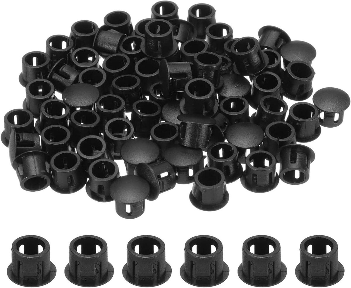 Gatafdekkingen Kunststof Dopjes Stopper Zwart - 8 mm