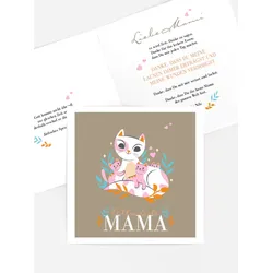 Grußkarten zum Muttertag selbst gestalten mit Spruch und Fotos im Onlinedesigner bei Meine-Kartenmanufaktur.de