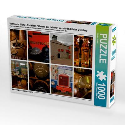 CALVENDO Puzzle Sehnsucht Irland - Perfektes 'Wasser des Lebens' aus der Middleton Distillery | 1000 Teile Lege-Größe 64x48cm Foto-Puzzle für