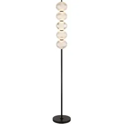 LED Stehlampe Stehleuchte Wohnzimmerlampe Stufenschalter Schwarz H 160 cm