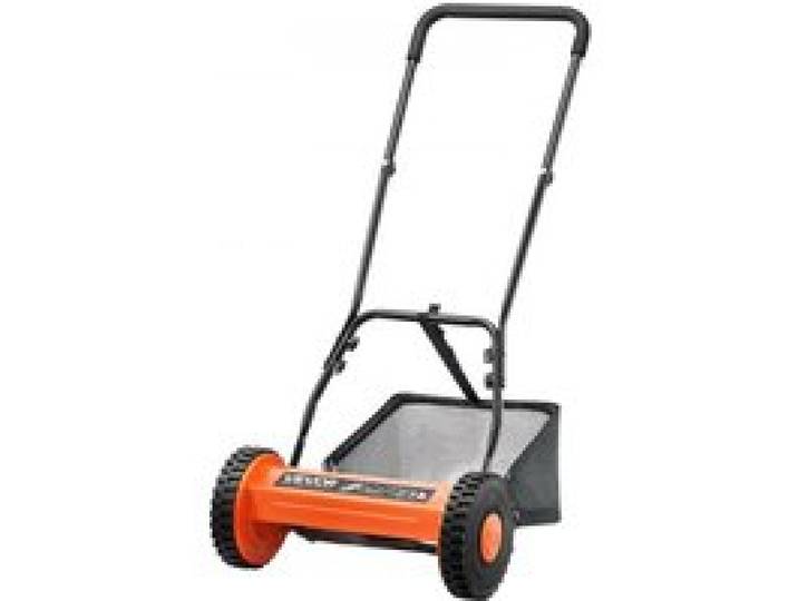 VEVOR Spindelmäher mit 400 mm Schnittbreite, Rasenmäher 15-45 mm einstellbare Schnitthöhe, Handmäher mit 5 Klingen und Grasfangsack, ideal für Rasenflächen, Einfahrten, Innenhöfe