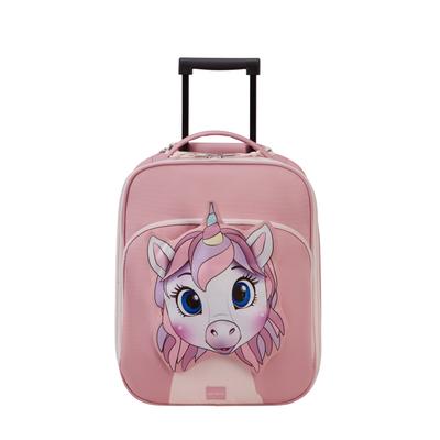 Handgepäck-Trolley SAMSONITE "SAMMIES", Kinder, Gr. B/H/T: 36cm x 45cm x 19cm 30 l, rosa (unicorn tess), Koffer, für Ferien, Reise und Urlaub, kompakte Maße