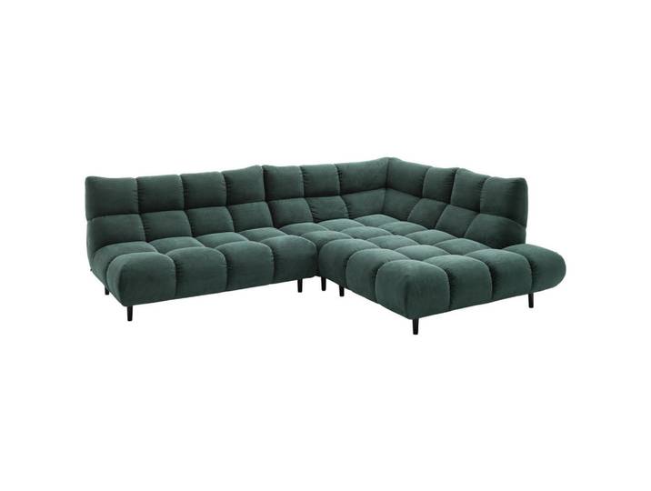 Pure Home Lifestyle Ecksofa, Grün, Holz, Buche, 3-Sitzer, Ottomane rechts, Eckteil, L-Form, 288x215 cm, erweiterbar, Typenauswahl, Stoffauswahl, planbar, Hocker erhältlich, Rücken echt, individuell planbar, Wohnzimmer, Sofas & Couches, Wohnlandschaften, Ecksofas