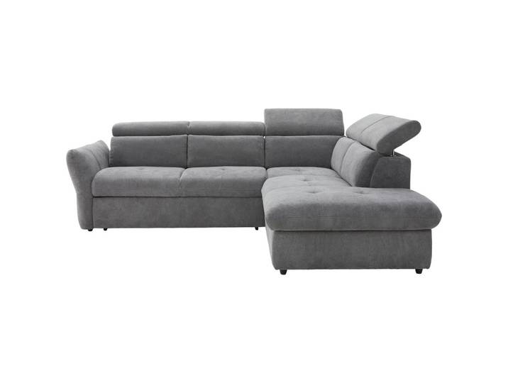 Stylife Ecksofa, Graubraun, Kunststoff, 4-Sitzer, Ottomane rechts, L-Form, 254x224 cm, Stoffauswahl, seitenverkehrt erhältlich, Wohnzimmer, Sofas & Couches, Wohnlandschaften, Ecksofas