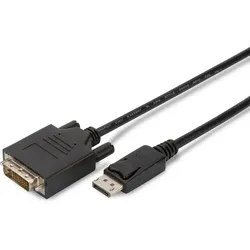 DIGITUS ASSMANN DisplayPort Adapterkabel DP - DVI 3.0m DP 1.1a sw.