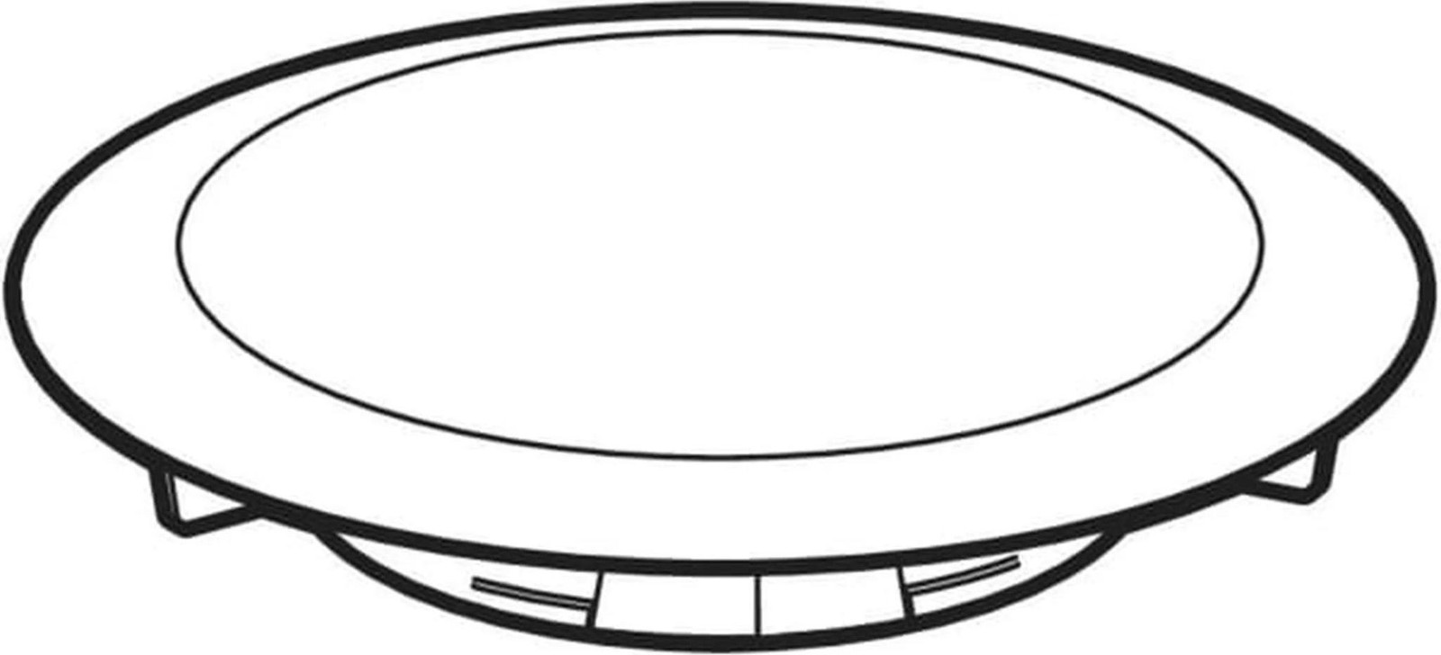 Geberit Afvoerrooster DWA d90 wit 150265