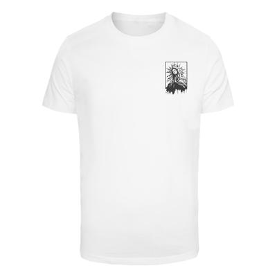 T-Shirt MISTERTEE "MisterTee Sacred Mary Tee", Herren, Gr. 3XL, weiß, 100% Baumwolle, bedruckt, normal, Rundhals, Shirts T-Shirt