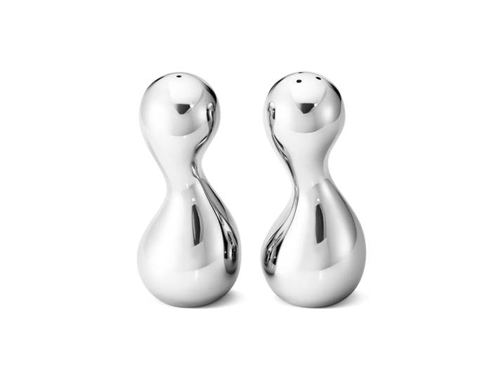 Georg Jensen Salière et poivrière Cobra Acier inoxydable