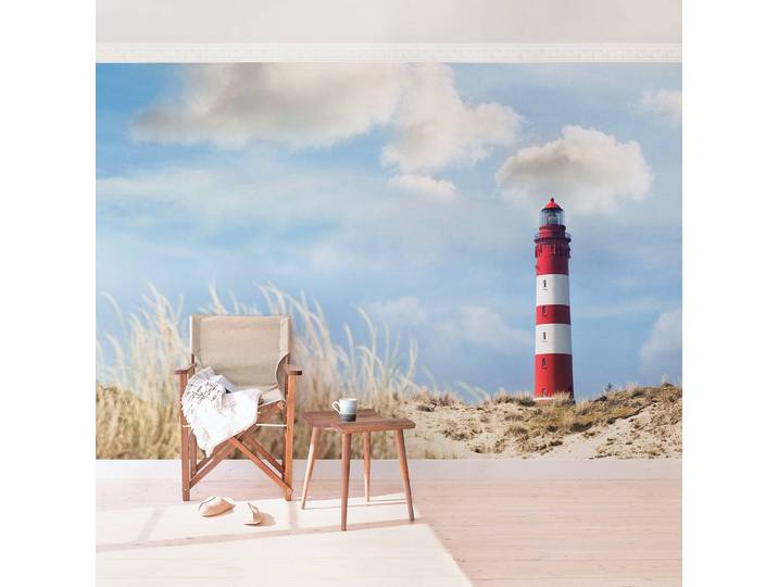 Papier peint phare au milieu des dunes 384 x 255cm 384 x 255 cm
