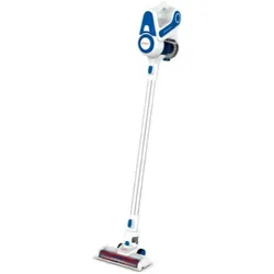Polti PBEU0116 FORZASPIRA SLIM SR90B Rechargeable 2-in-1 cordless electric vacuum, White/Blue, Staubsauger, Blau, Weiss