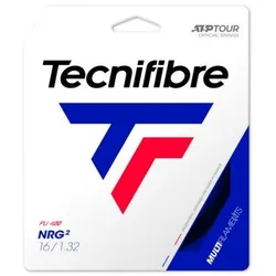 Tennissaite - Tecnifibre - NRG2 - 12 m - Schwarz
