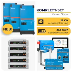 HUSATECH PowerSet: 3-phasig mit 3x MultiPlus-II 48/4k5/55-32 + Cerbo GX MK2 + 5x E-Box V5° | 12 kW 25,5 kWh