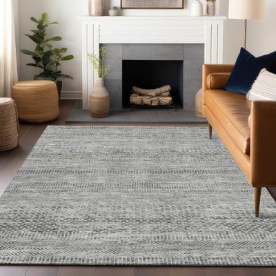 Addison Rugs Machine Washable Indoor/ Outdoor Subtle Stripe Chantille Rug