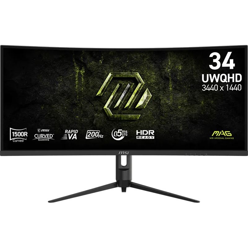 34" (86,36cm) MSI MAG 342CQRFDE E20 schwarz 3440x1440 1xDisplayPort 1.4a / 2x HDMI 2.0b