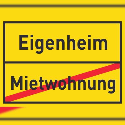 HB-Druck Eigenheim Mietwohnung Schild Ortsschild A3 (297x420mm)