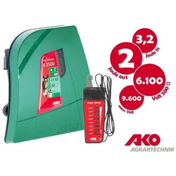 Magni, Gartenzaun, AKO Duo Power X 2500 12/230V Duo Weidezaungerät