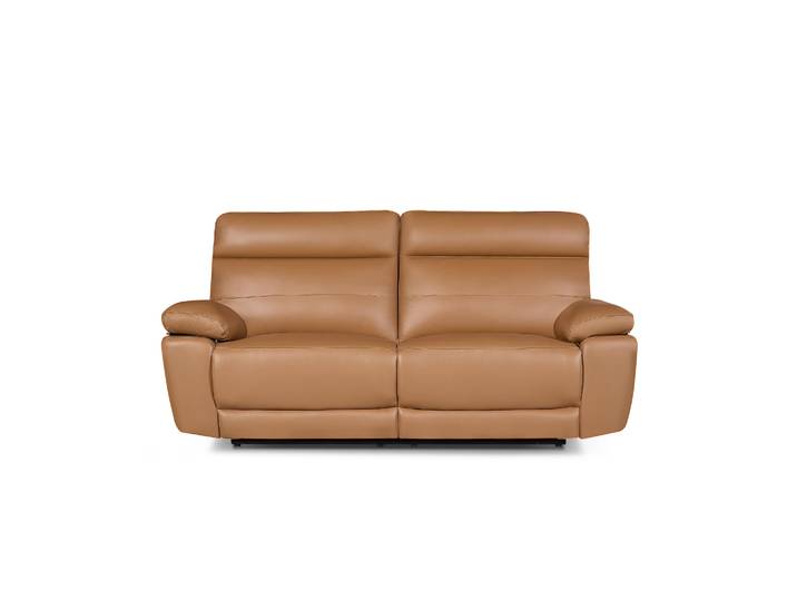 3-Sitzer Ledersofa Sao Paulo - Echtleder Cognacbraun, 207 cm
