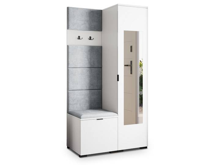 GARDEROBENSCHRANK VIRA 95/181/51 cm Modern Weiß
