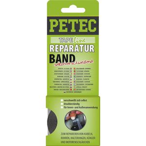 PETEC Dichtungsband Reparaturband Power Band, selbstverschweißend, wasserdicht, schwarz, 19mmx5m