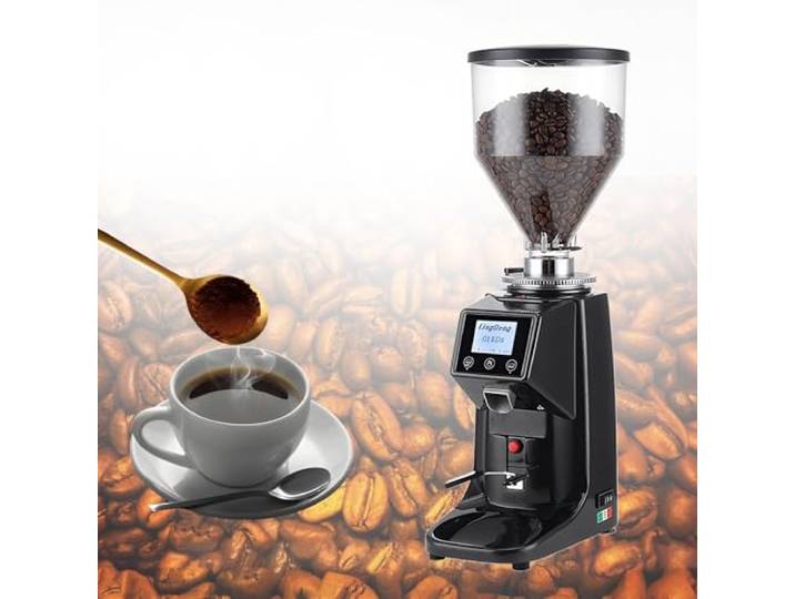 HEIHEIZI Professionelle Kaffeemühle, elektrisch mit 60mm Flachmahlwerk, 500ml/1500ml-Bohnentrichter, 19 unbegrenzte Mahlgrade, mit Touchscreen,1500ml-Black