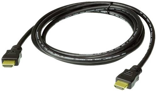 ATEN HDMI Anschlusskabel HDMI-A Stecker 5.00m Schwarz 2L-7D05H-1 4K UHD, Geschirmt HDMI-Kabel