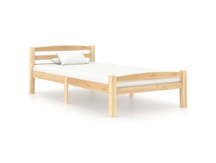 Lit Simple Haut de gamme en Bois de pin massif 100x200cm - BONNE