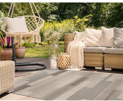 Lush Decor Riviera Bands Indoor/Outdoor Area Rug