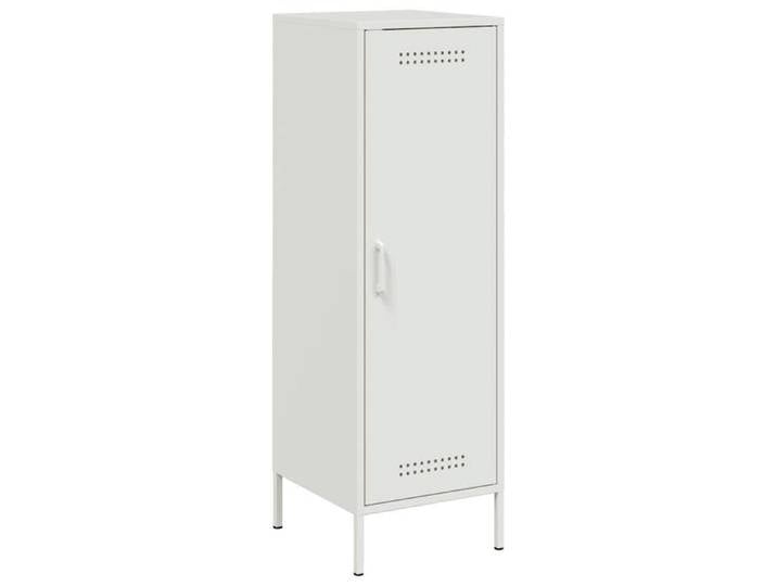 NOUVEAU Armoire vitrine - Buffet haut - Buffet de Cuisine contemporain - blanc - 36x39x113cm acier 38389
