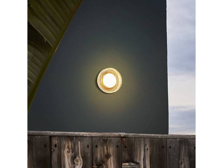 MARSET LED Aussenwandleuchte Roc, dimmbar, weiß / opal, Aluminium, Design, LED Wandleuchte außen