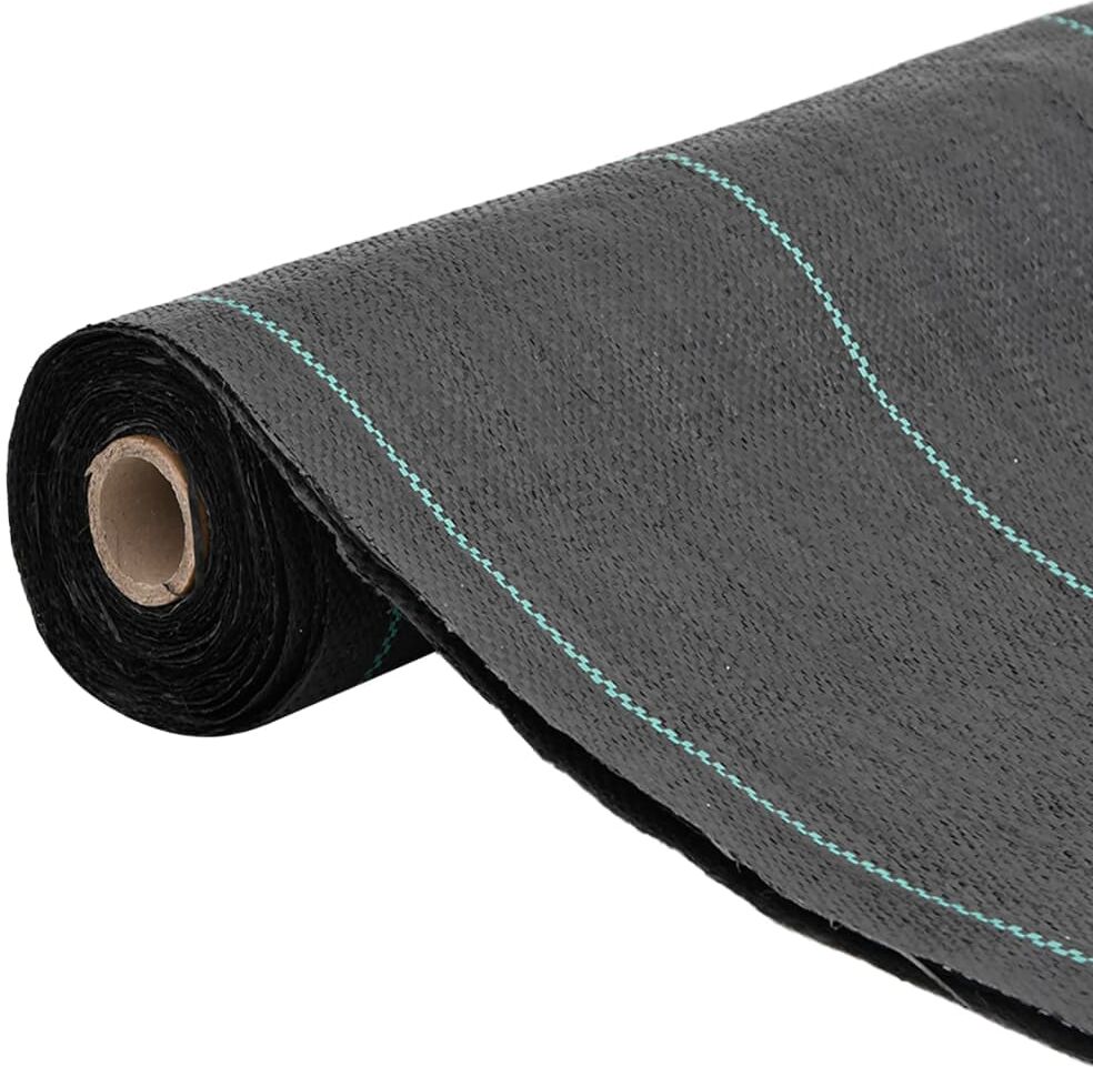 vidaXL Membrane anti-mauvaises herbes noir 0,5x50 m PP