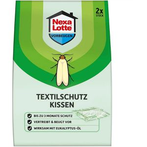 Nexa-Lotte Mottenschutz Textilschutz Kissen, mit Eukalyptus-Duft, gegen Kleidermotten, 2 Stück