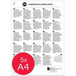 GBC Reinigungsblätter für Laminiergeräte matt für A3, A4, 5 St.