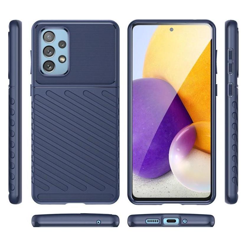 Hurtel Thunder Case flexible armored cover for Samsung Galaxy A73 blue (Samsung Galaxy A73 5G) (1404978613)